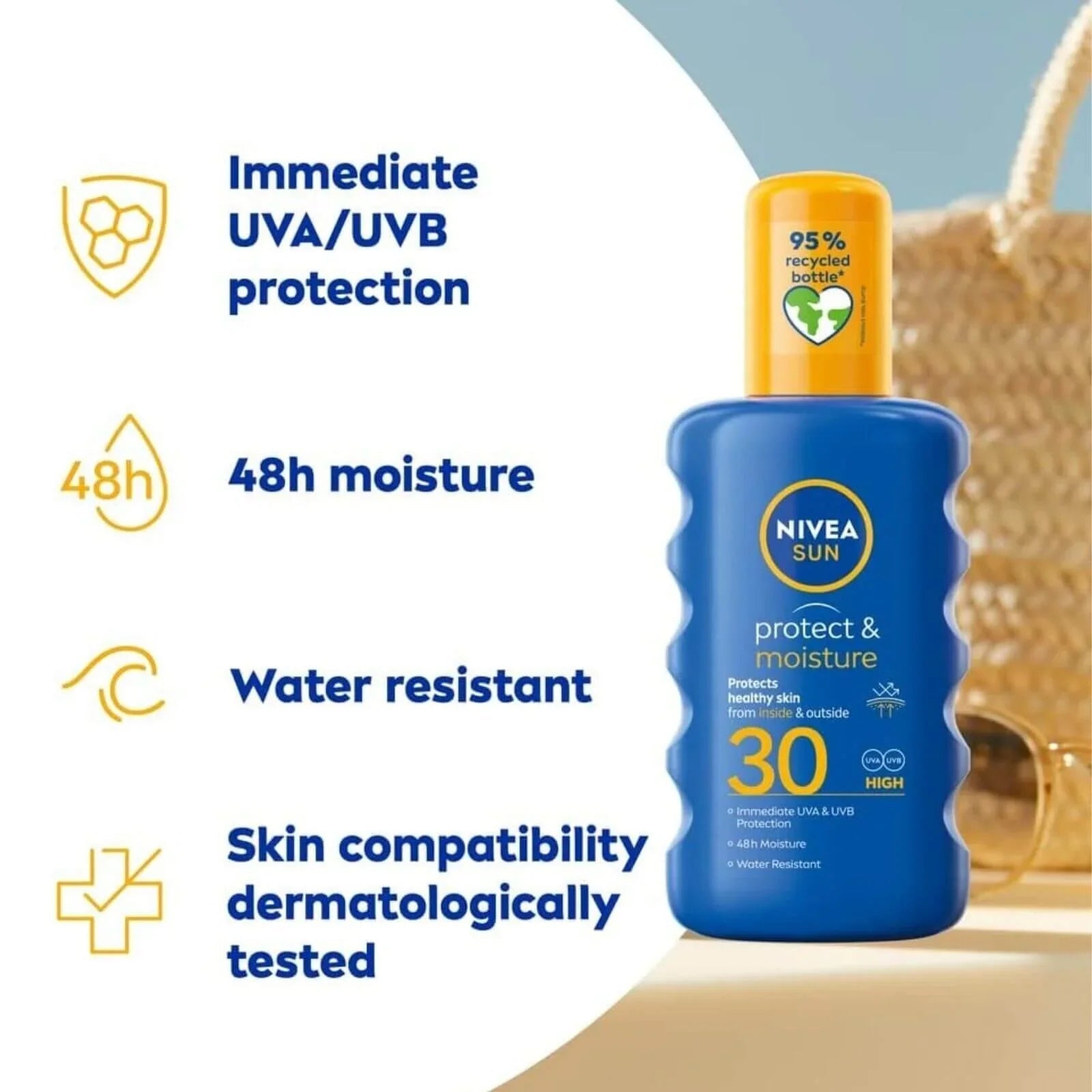 Nivea Sun Spray SPF 30 200ml - mezetto ebebek ebebek