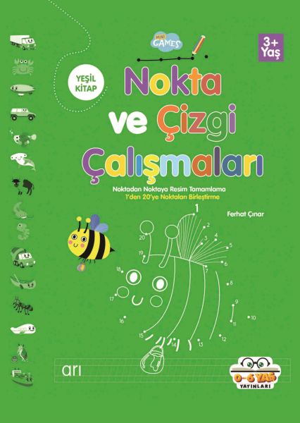 Nokta ve Çizgi Çalışmaları Yeşil Kitap - 0-6 Yaş Yayınları Kitap