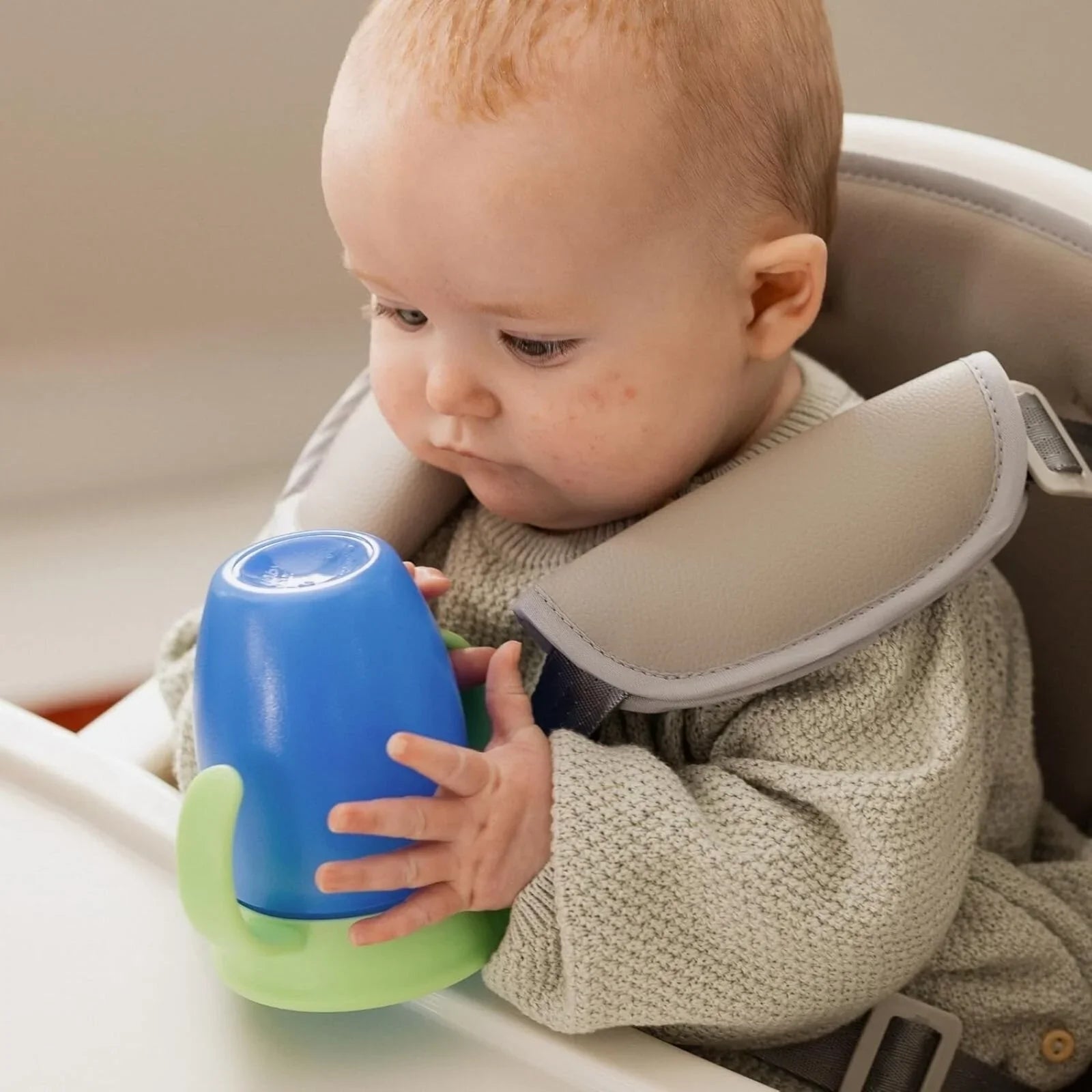 Nuby All Around Short Cup with Handles 210ml Assorted - mezetto ebebek ebebek