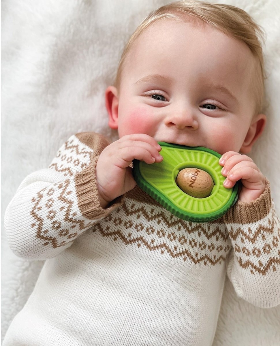 Nuby Avocado Teether - mezetto ebebek ebebek