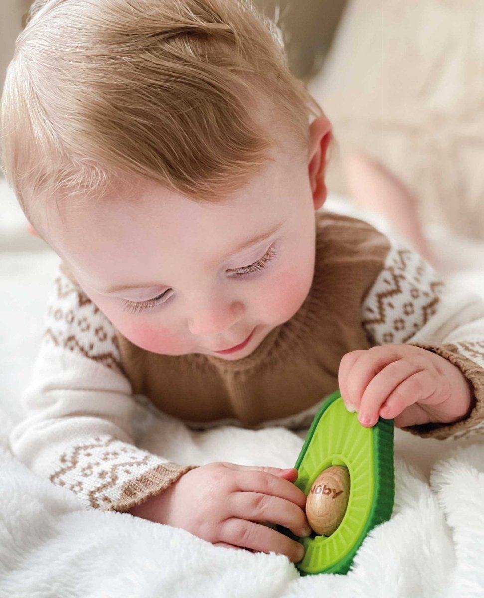 Nuby Avocado Teether - mezetto ebebek ebebek
