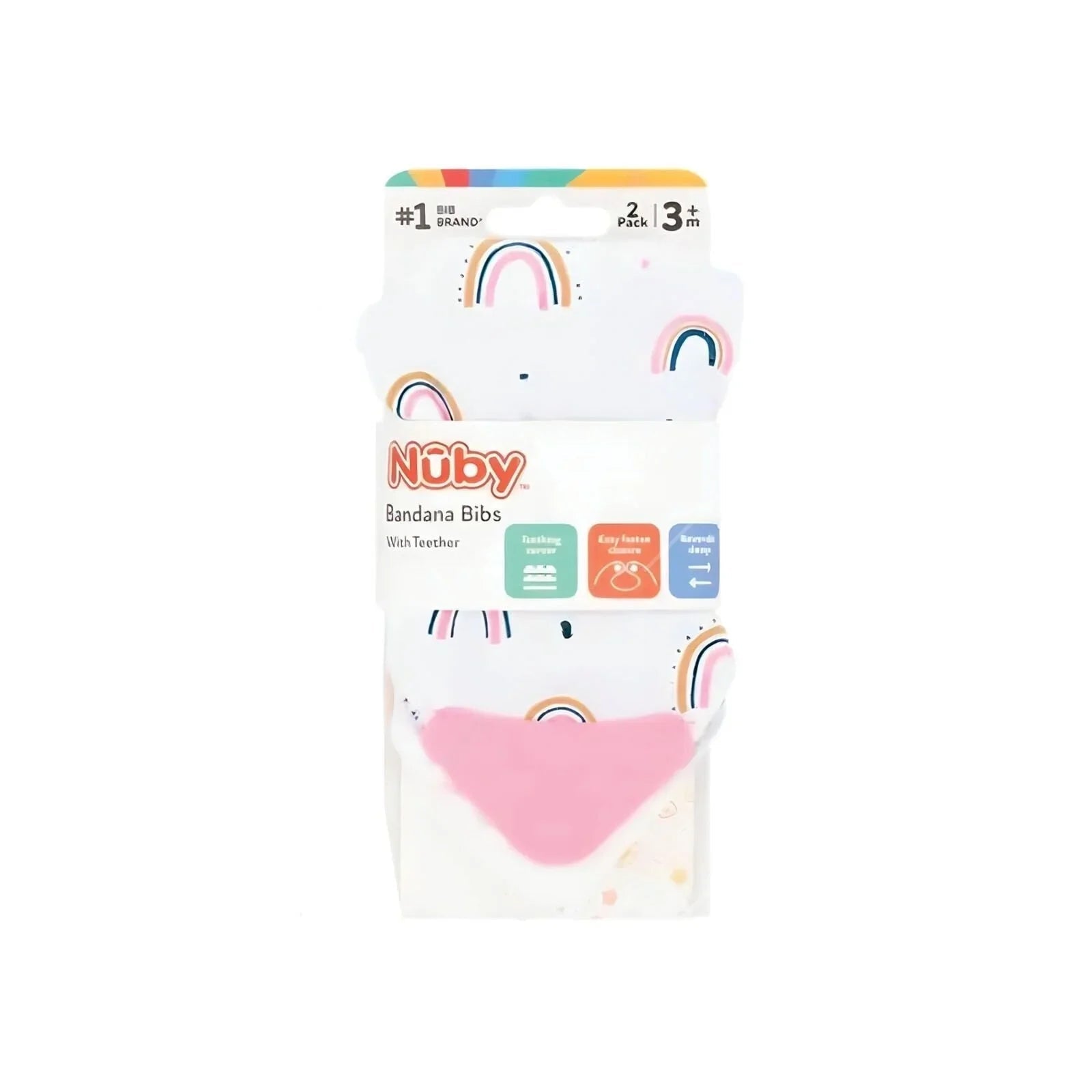 Nuby Bandana Bibs Pack of 2 Assorted - mezetto ebebek ebebek