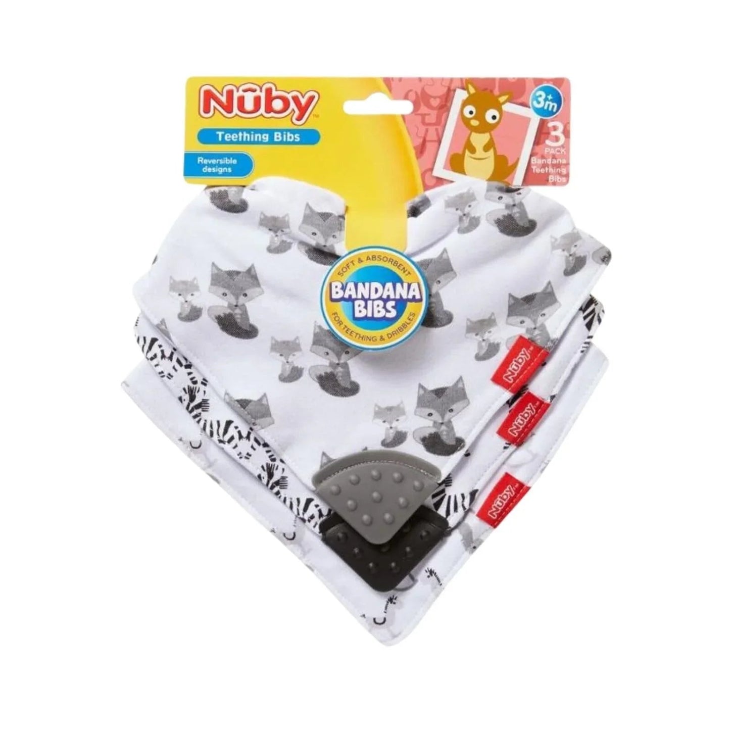 Nuby Bandana Bibs Pack of 3 - mezetto ebebek ebebek