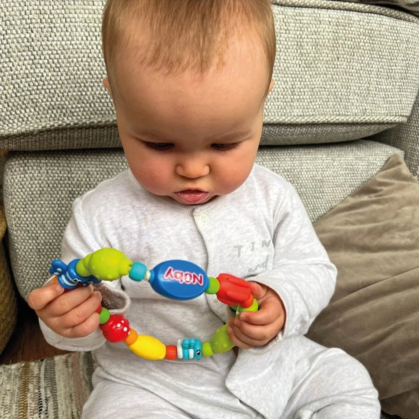 Nuby Bug a Loop Teether - Multicolour - mezetto ebebek ebebek