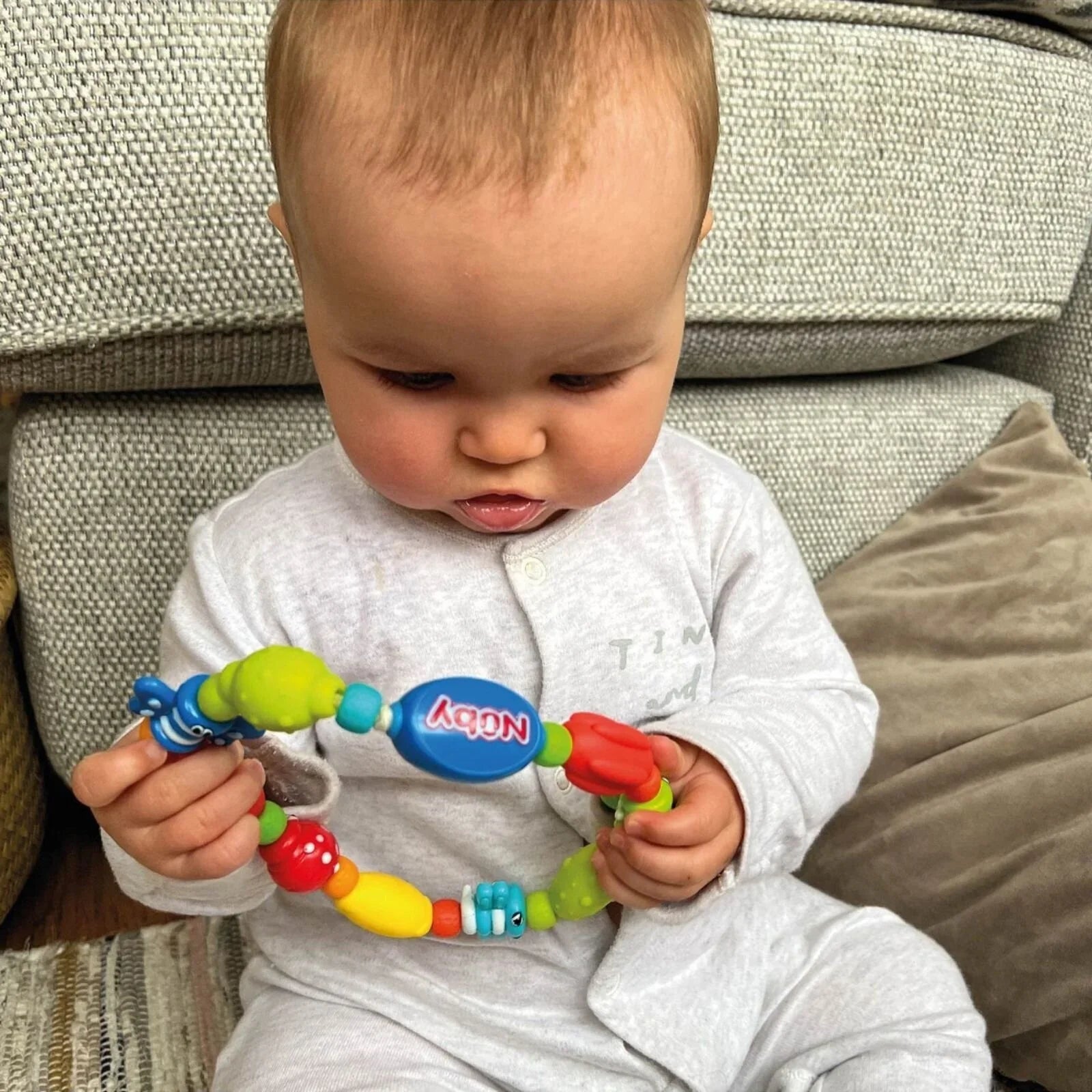 Nuby Bug a Loop Teether - Multicolour - mezetto ebebek ebebek