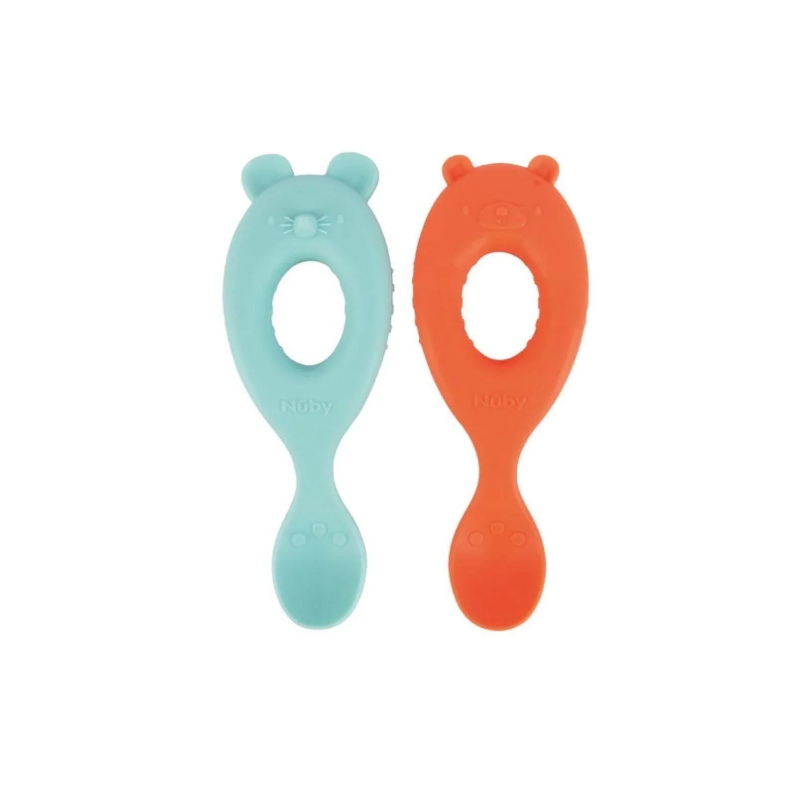 Nuby Easy Grip Baby Spoons Pack of 2 - mezetto ebebek ebebek