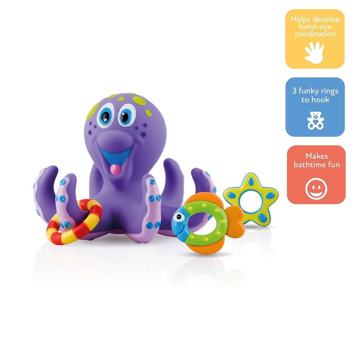 Nuby Floating Octopus Bath Toy - mezetto ebebek ebebek