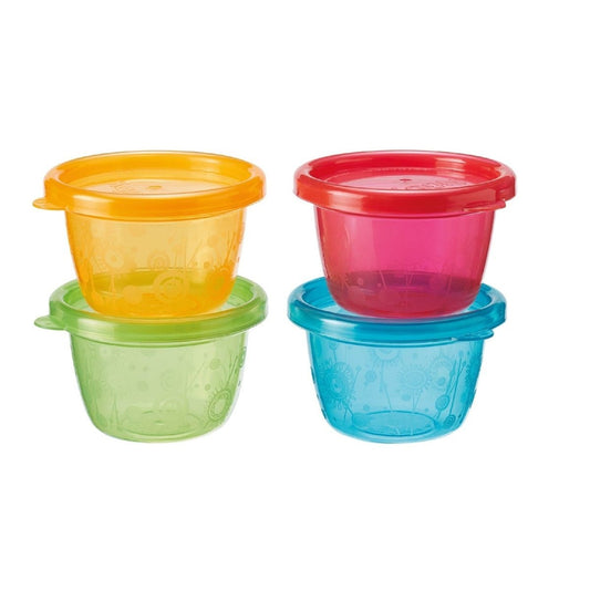 Nuby Food Pots Pack of 4 - mezetto ebebek ebebek