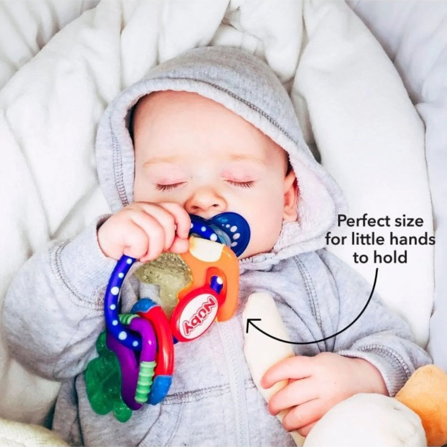 Nuby Icy Bite Keys Teether Toy - mezetto ebebek ebebek