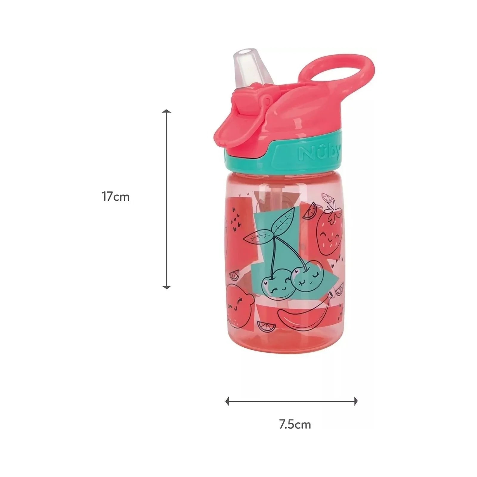 Nuby Incredible Gulp Water Bottle Pack of 1 360ml - mezetto ebebek ebebek