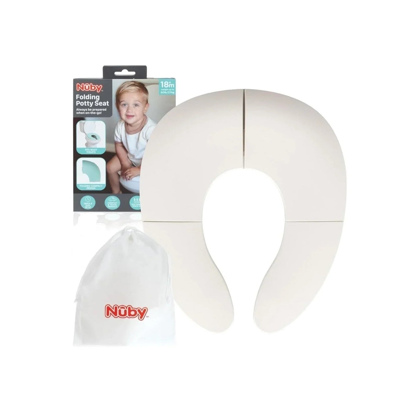 Nuby Portable & Foldable Easy Potty Training Toilet Seat - mezetto ebebek ebebek