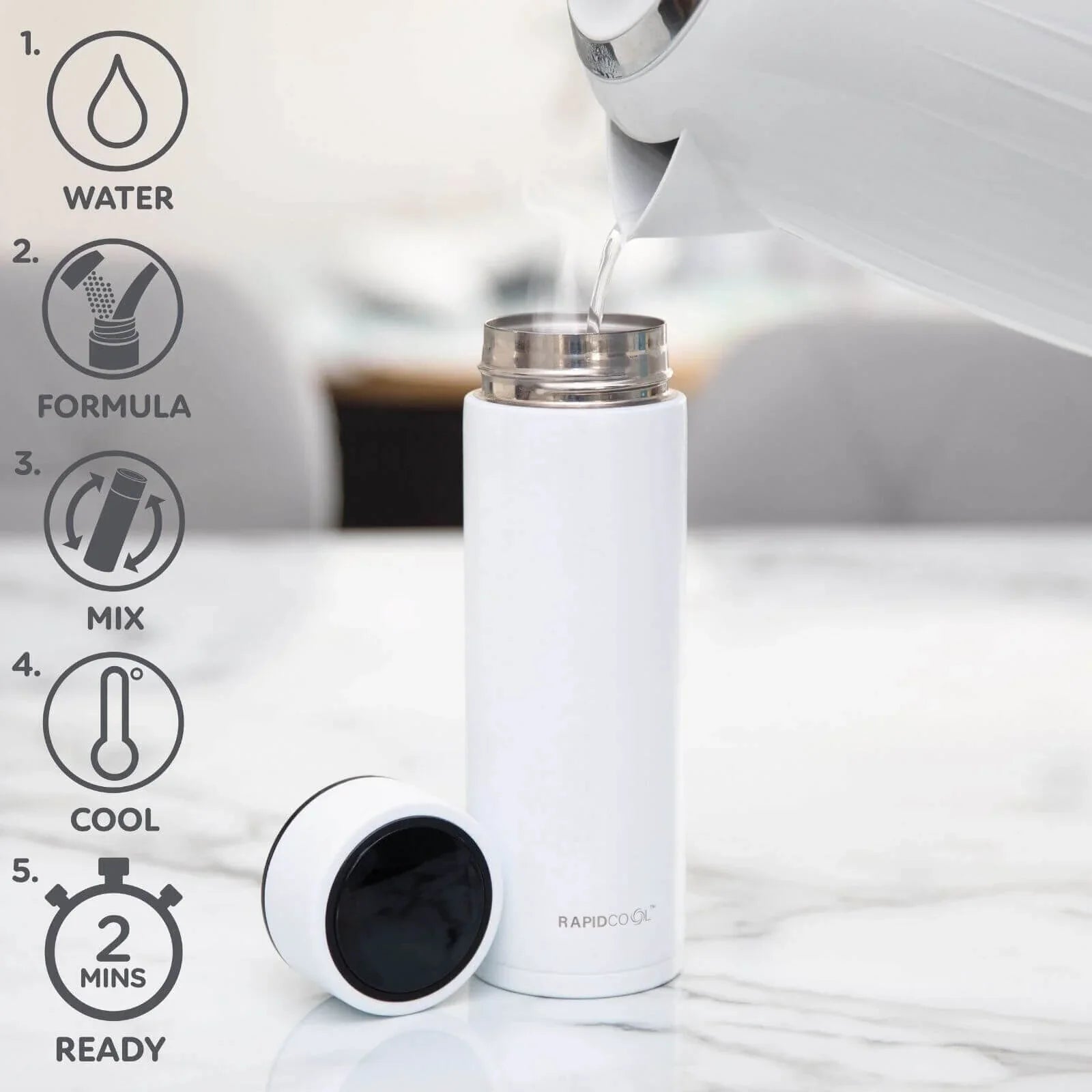 Nuby RapidCool Flask - mezetto ebebek ebebek