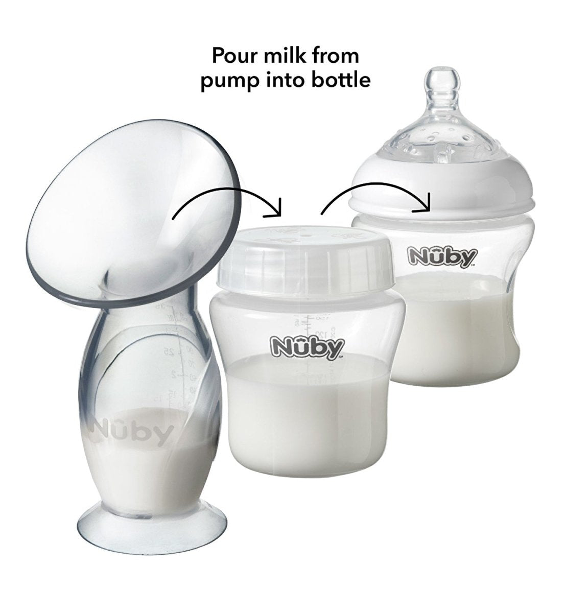Nuby Silicone Manual Breast Pump - mezetto ebebek ebebek