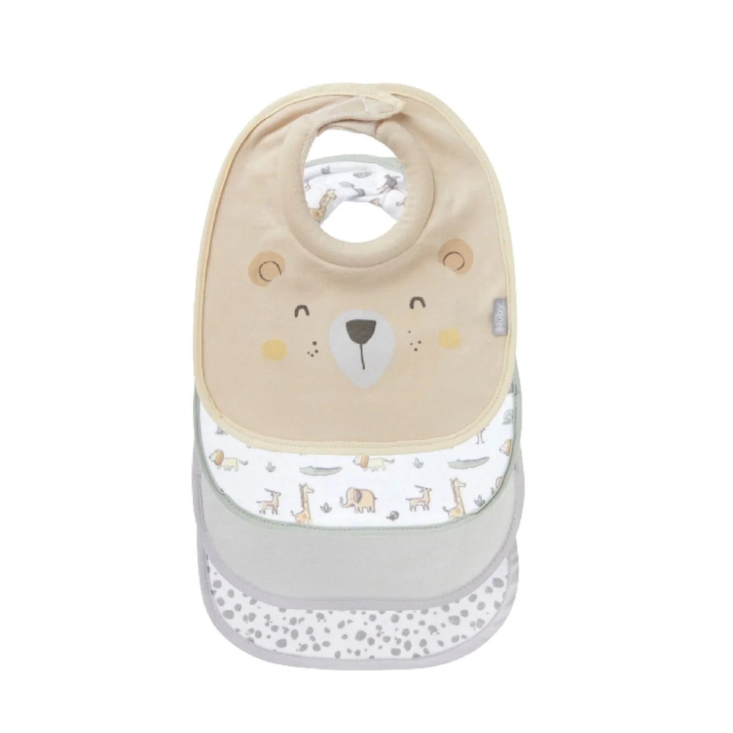Nuby Snug and Dry Bibs Pack of 4 - mezetto ebebek ebebek