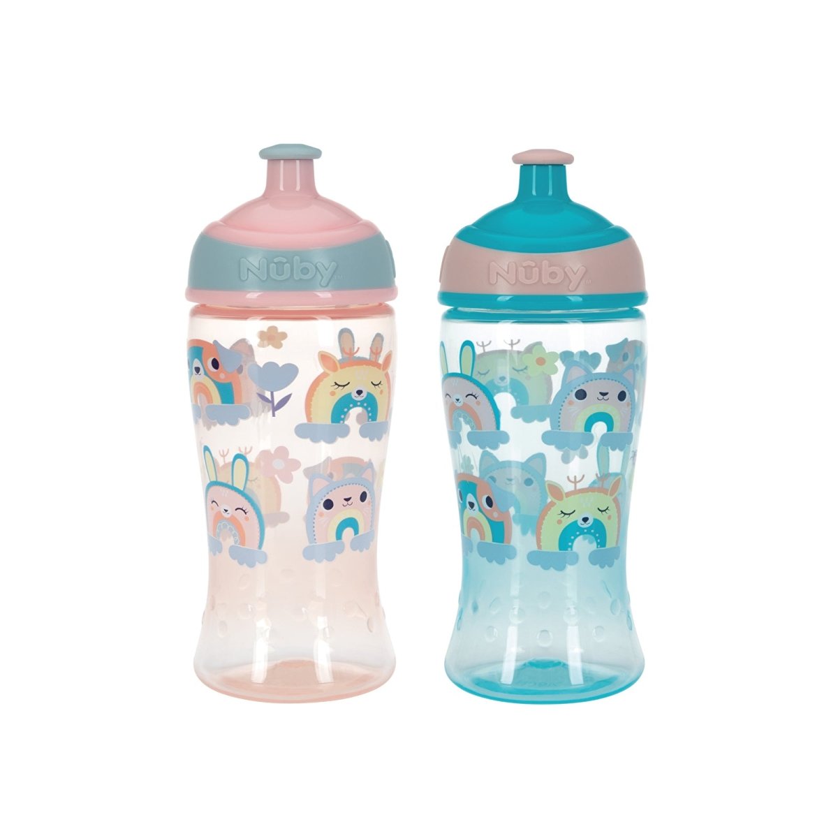 Nuby Super Slurp Twin Pack - Multicolour - mezetto ebebek ebebek