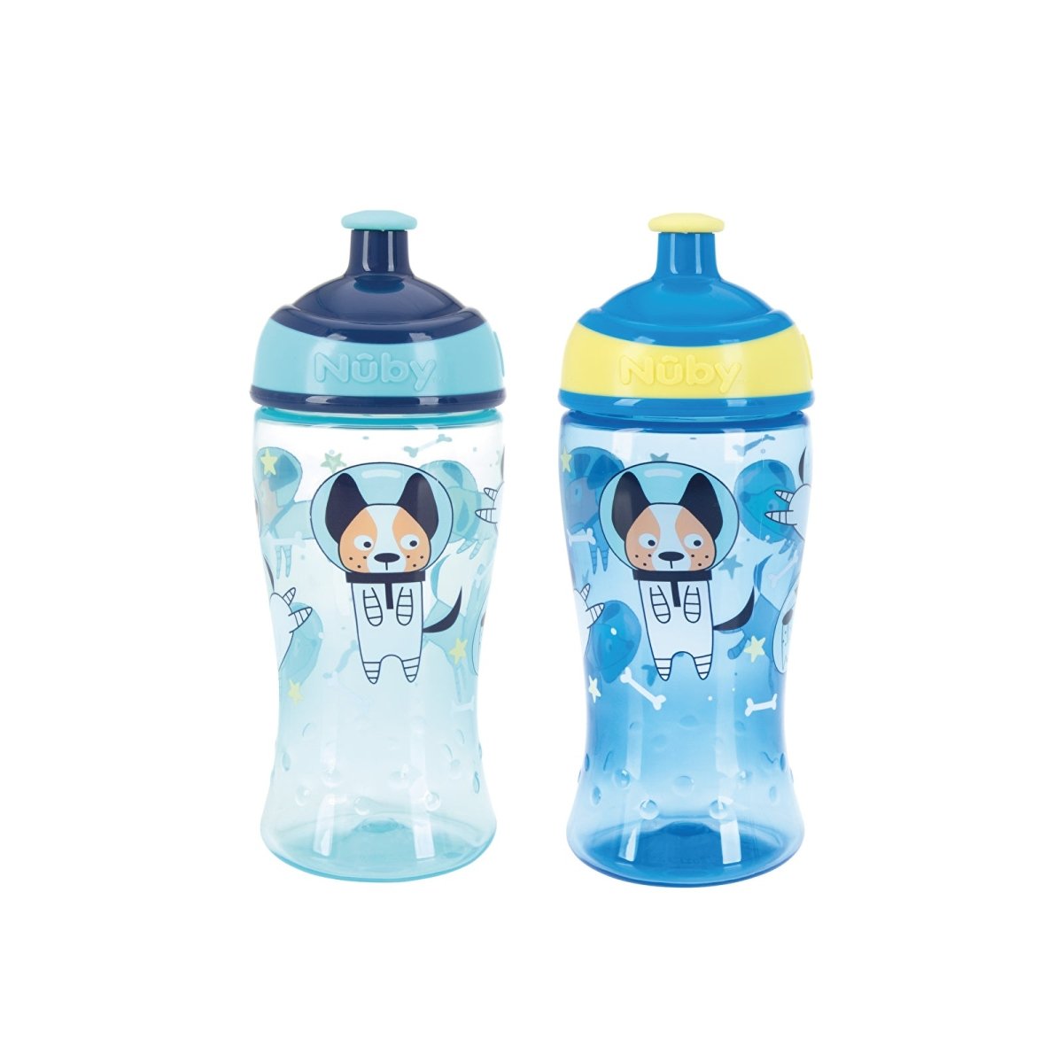 Nuby Super Slurp Twin Pack - Multicolour - mezetto ebebek ebebek