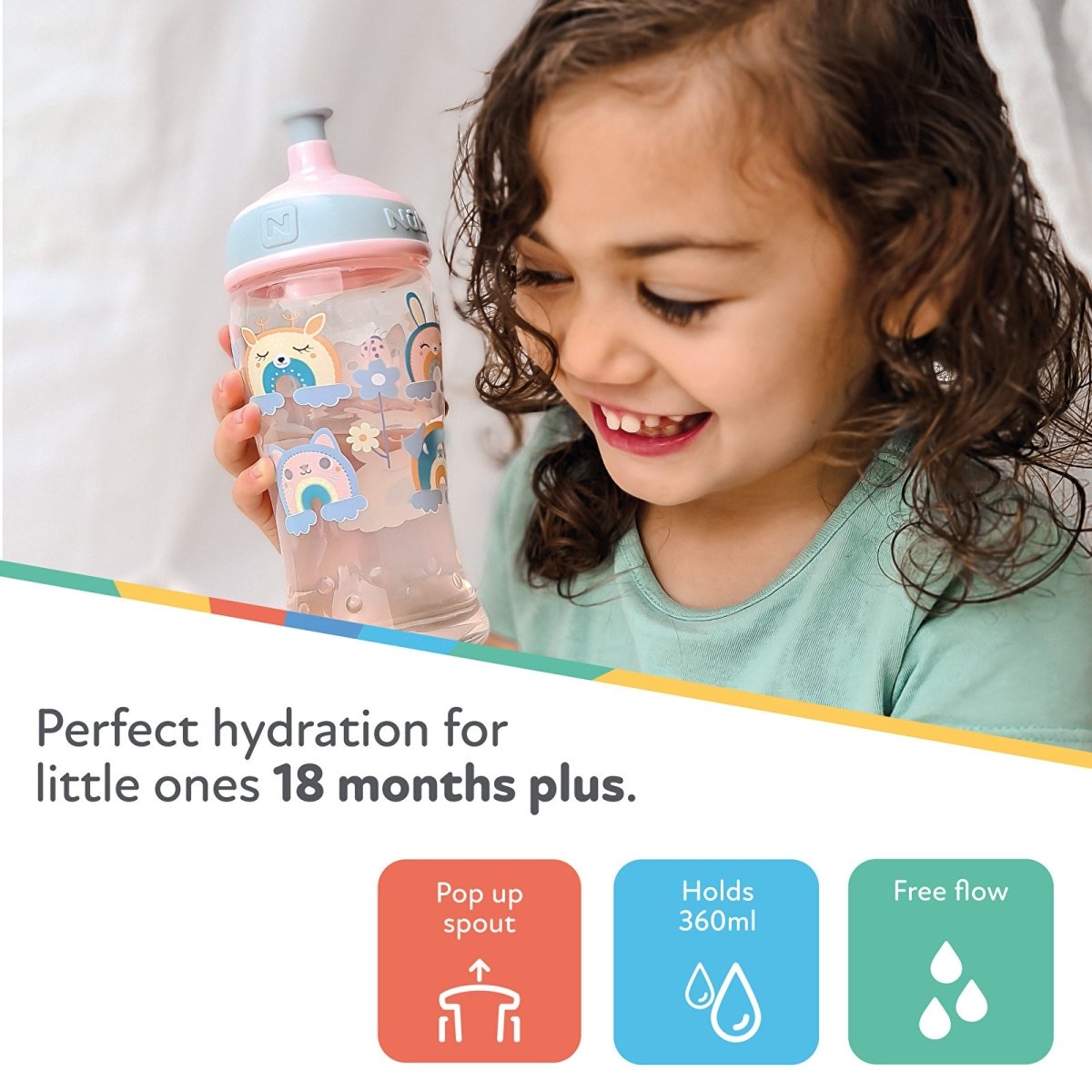 Nuby Super Slurp Twin Pack - Multicolour - mezetto ebebek ebebek