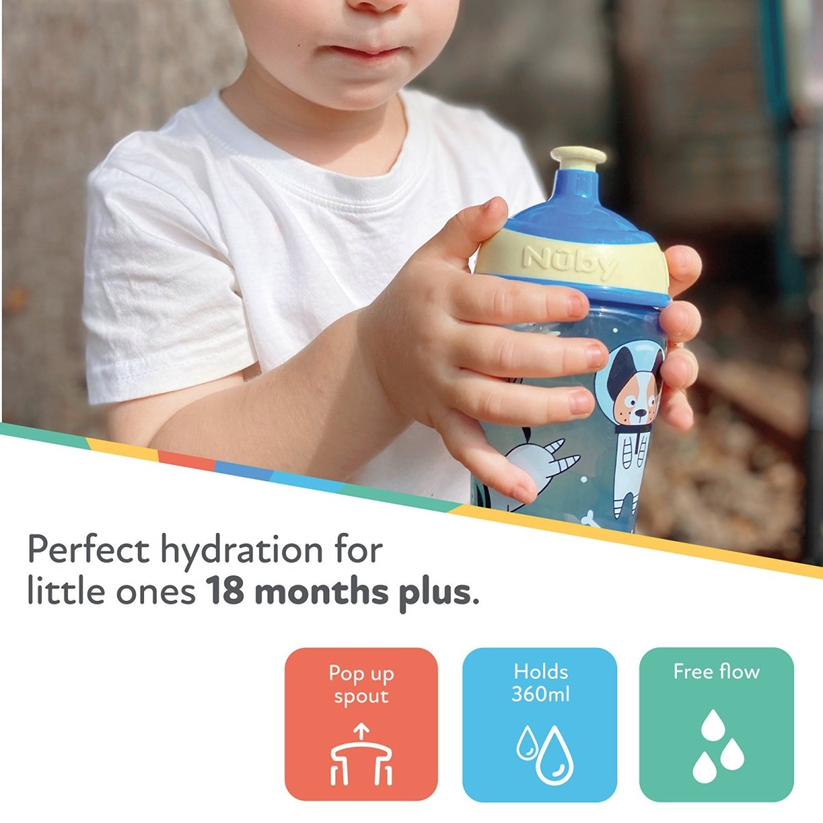 Nuby Super Slurp Twin Pack - Multicolour - mezetto ebebek ebebek