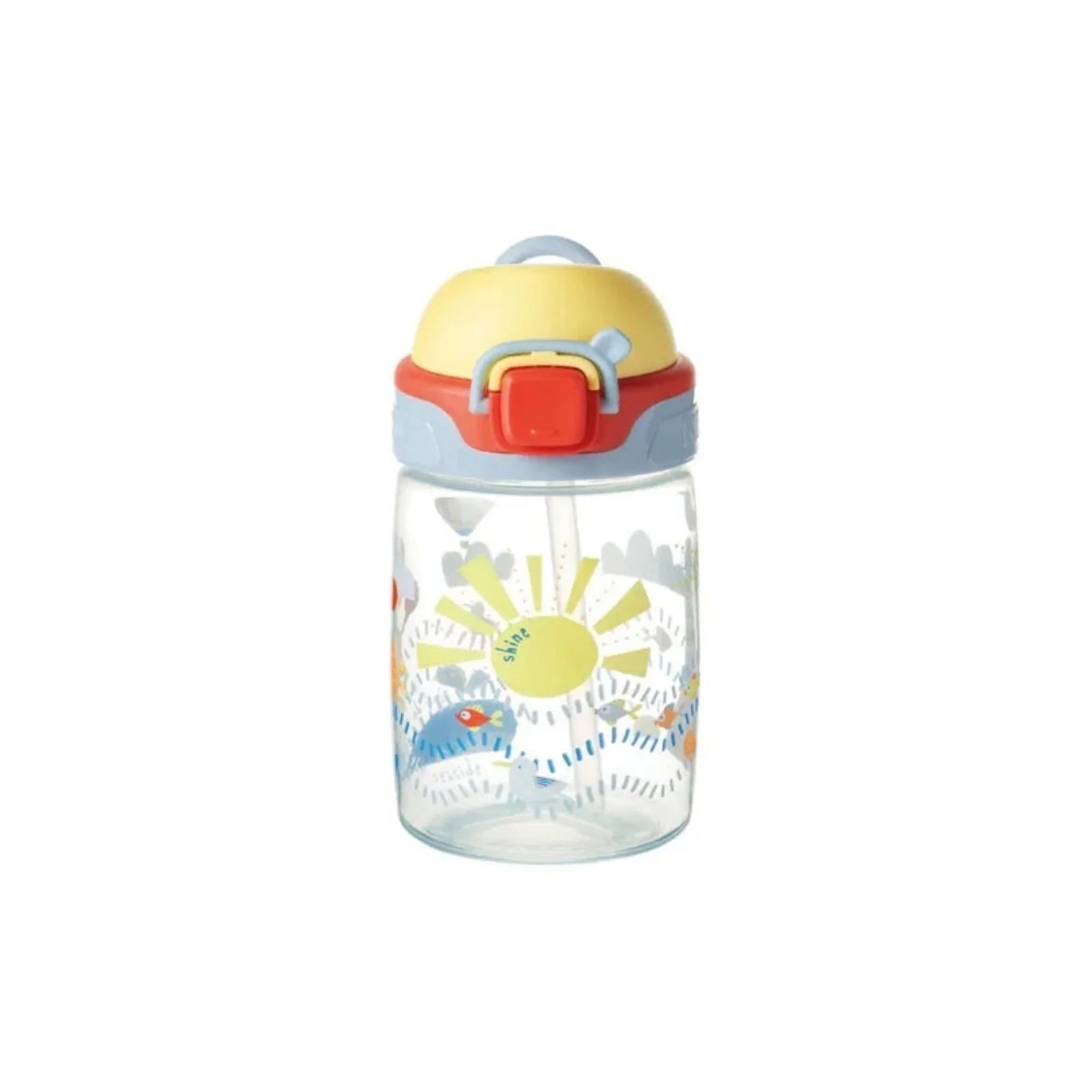 Nuby Super Straw Water Bottle 360ml - mezetto ebebek ebebek