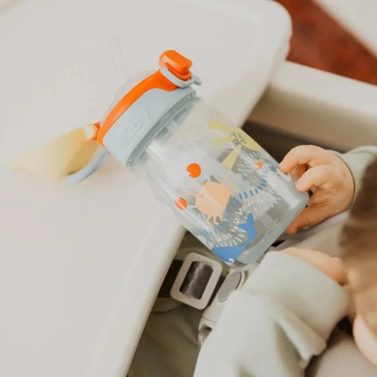 Nuby Super Straw Water Bottle 360ml - mezetto ebebek ebebek
