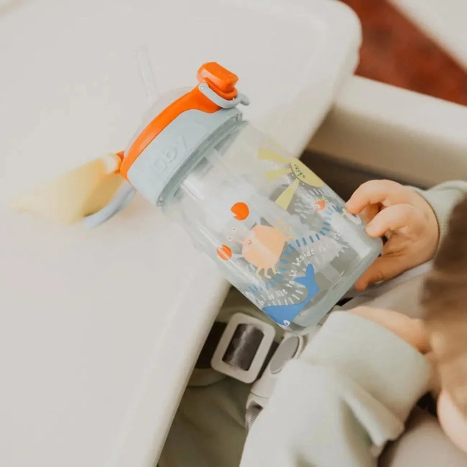 Nuby Super Straw Water Bottle 360ml - mezetto ebebek ebebek