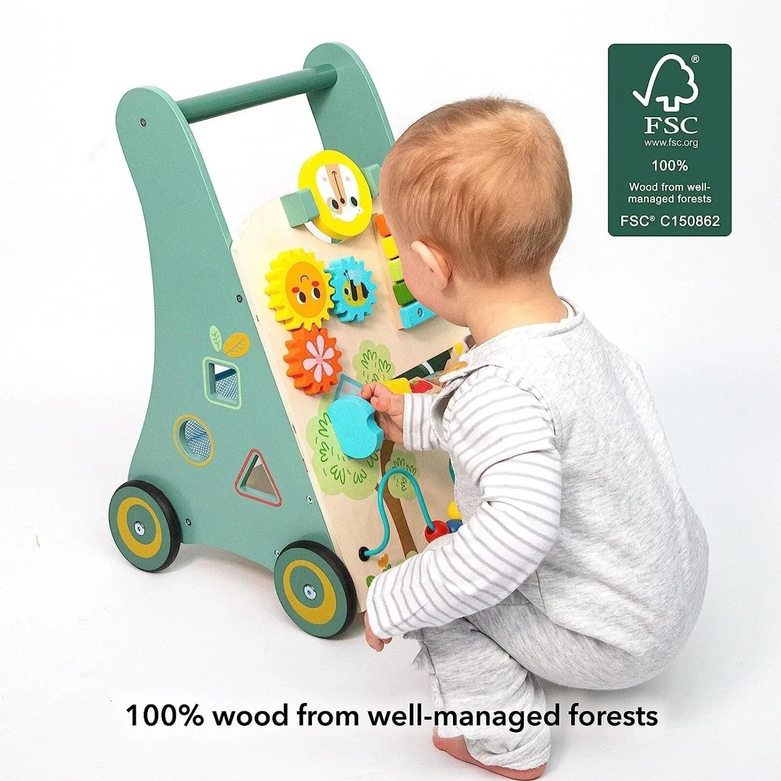 Nuby Wooden Walker - mezetto ebebek ebebek