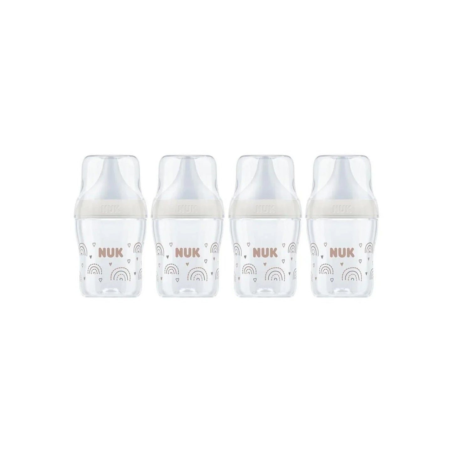 NUK Anti - Colic Perfect Match 150ml Pack of 4 - Rainbow - mezetto ebebek ebebek
