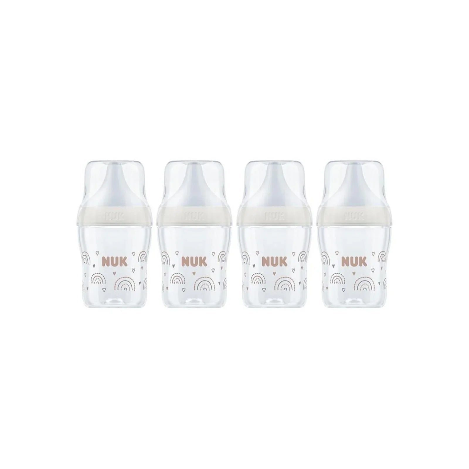 NUK Anti - Colic Perfect Match 150ml Pack of 4 - Rainbow - mezetto ebebek ebebek