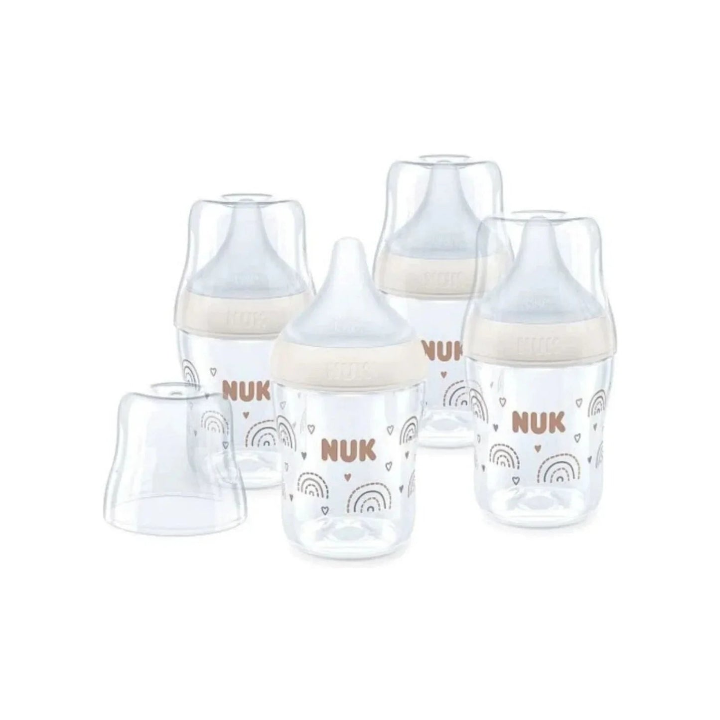 NUK Anti - Colic Perfect Match 150ml Pack of 4 - Rainbow - mezetto ebebek ebebek