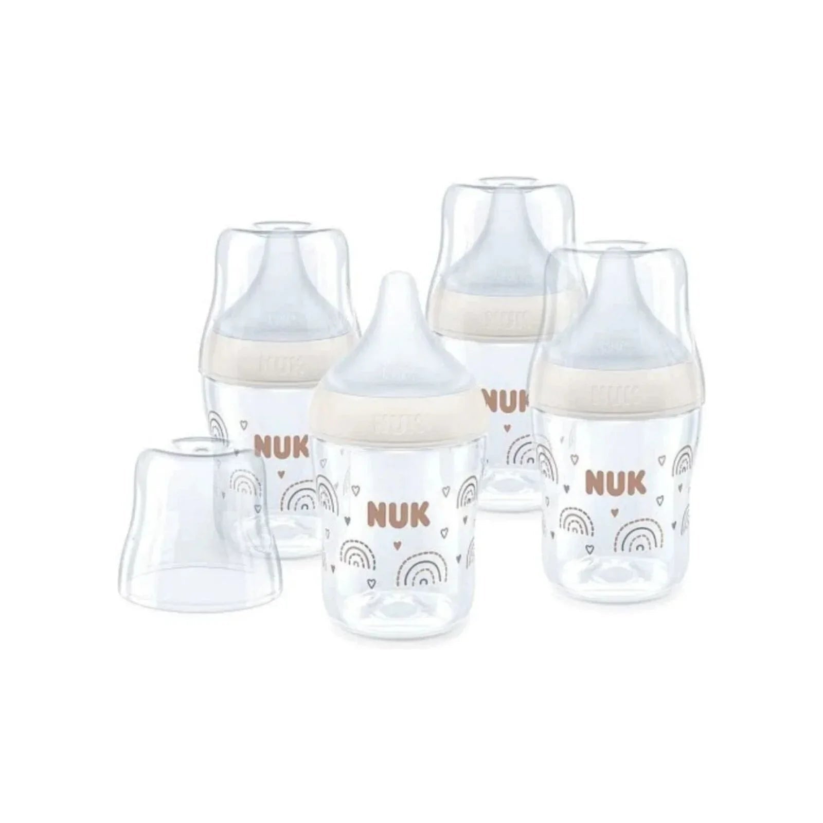 NUK Anti - Colic Perfect Match 150ml Pack of 4 - Rainbow - mezetto ebebek ebebek