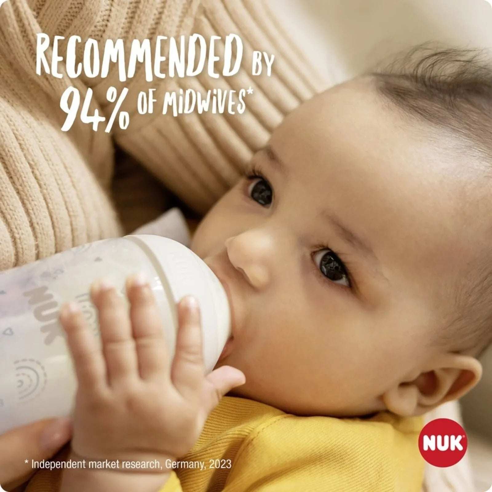 NUK Anti - Colic Perfect Match 260ml Pack of 4 - Rainbow - mezetto ebebek ebebek