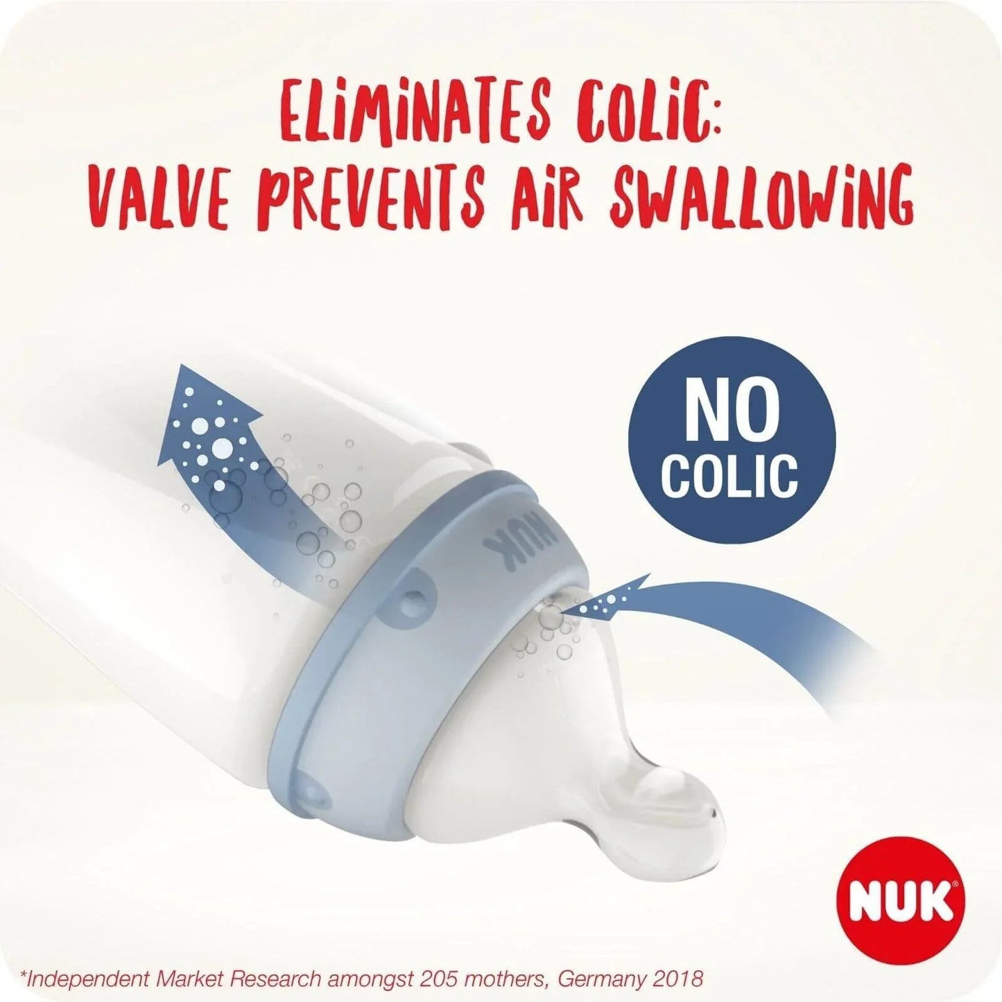 NUK First Choice+ Silicone Teats Small Feed Hole 0 - 6 months - mezetto ebebek ebebek