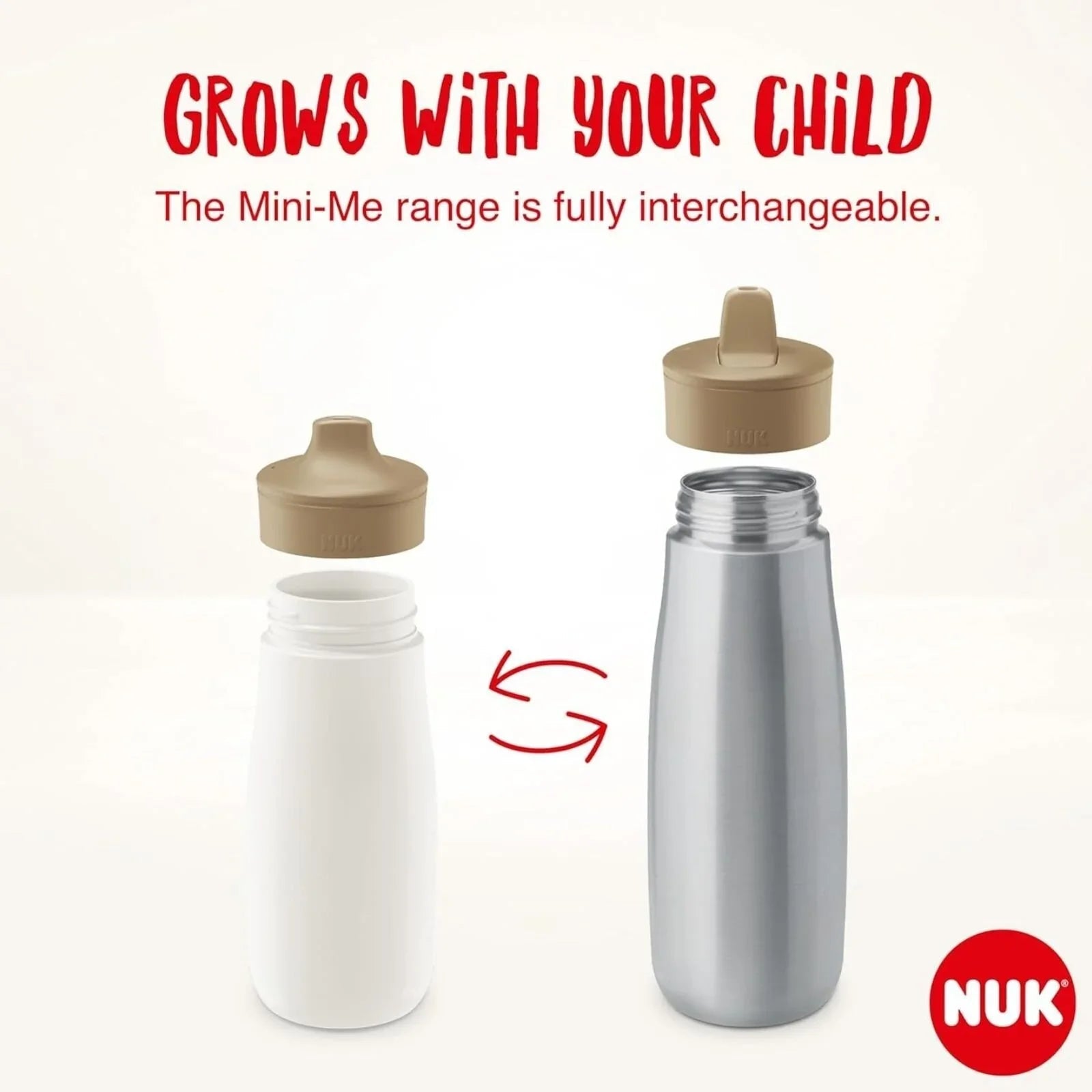 NUK Mini - Mee Flip Cup with 2 - in - 1 Cup 12+ months 450ml - Mint - mezetto ebebek ebebek