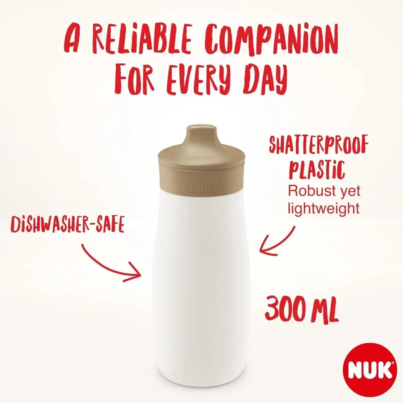 NUK Mini - Mee Sip Cup with Sip Top 9+ months 300ml - Butterfly - mezetto ebebek ebebek