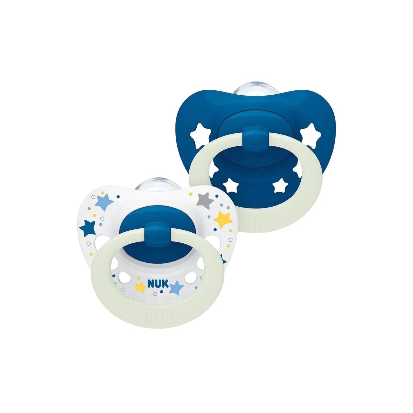 NUK Signature Silicone Soothers 6 - 18 months - Night Blue - mezetto ebebek ebebek