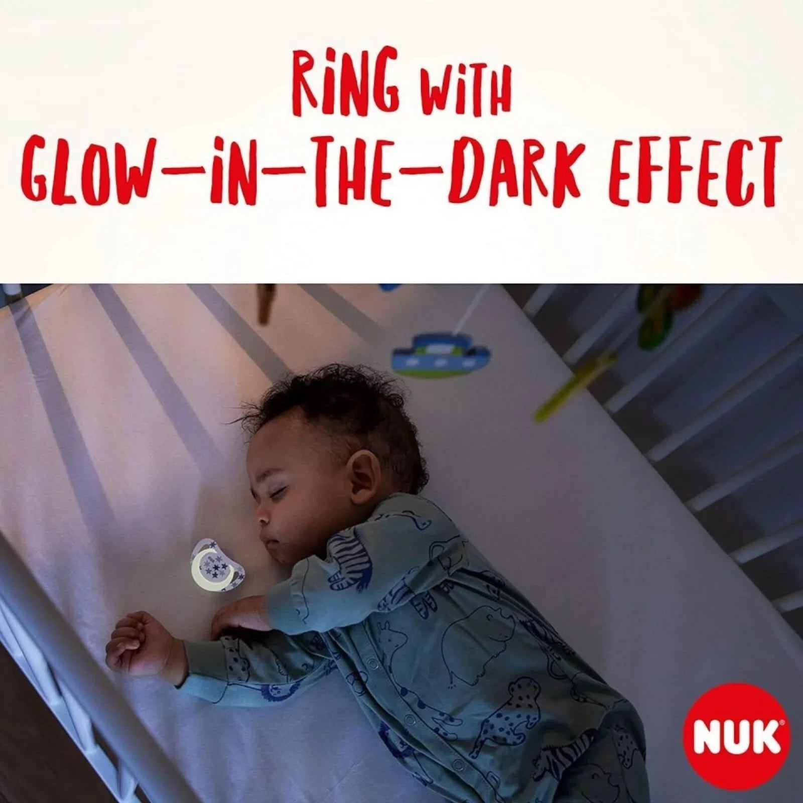 NUK Star Day & Night Soother 0 - 6 months Pack of 2 - Pink - mezetto ebebek ebebek