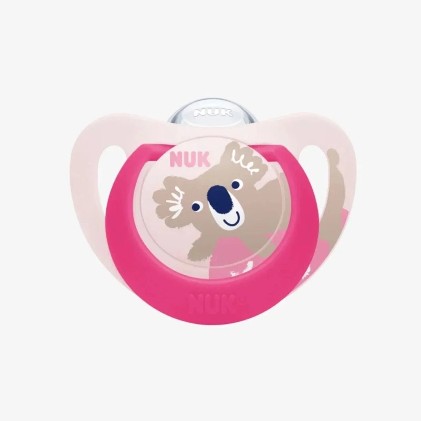 NUK Star Day & Night Soother 6 - 18 months Pack of 2 - Pink - mezetto ebebek ebebek