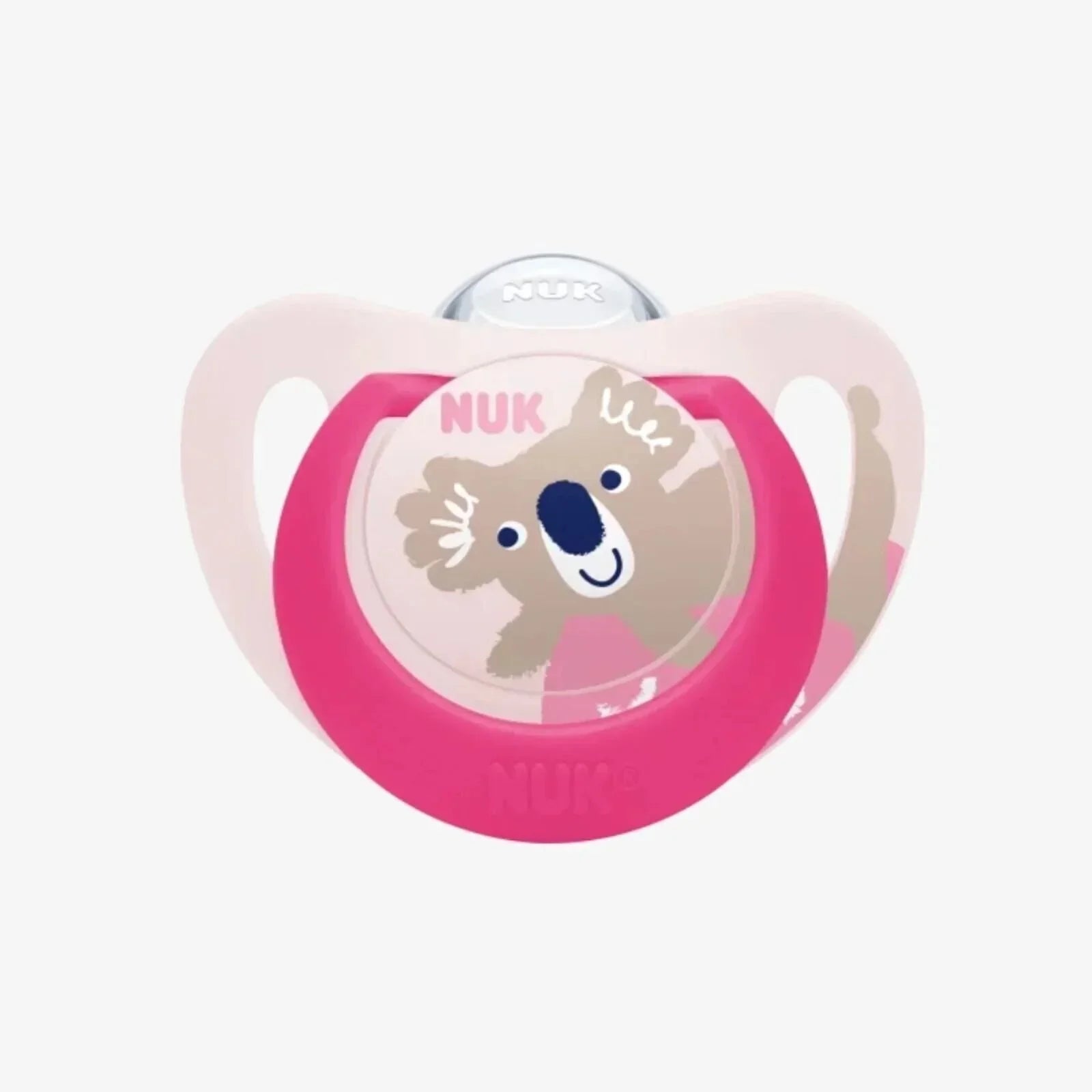 NUK Star Day & Night Soother 6 - 18 months Pack of 2 - Pink - mezetto ebebek ebebek