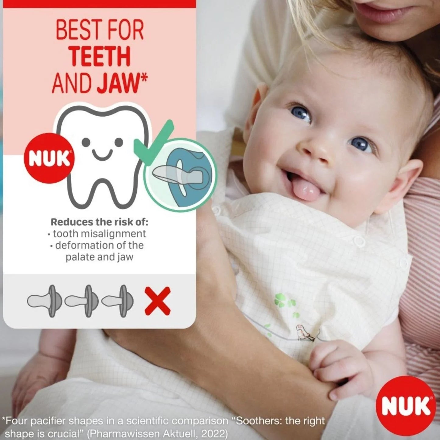 NUK Star Soother 0 - 2 months Pack of 2 - Pink - mezetto ebebek ebebek