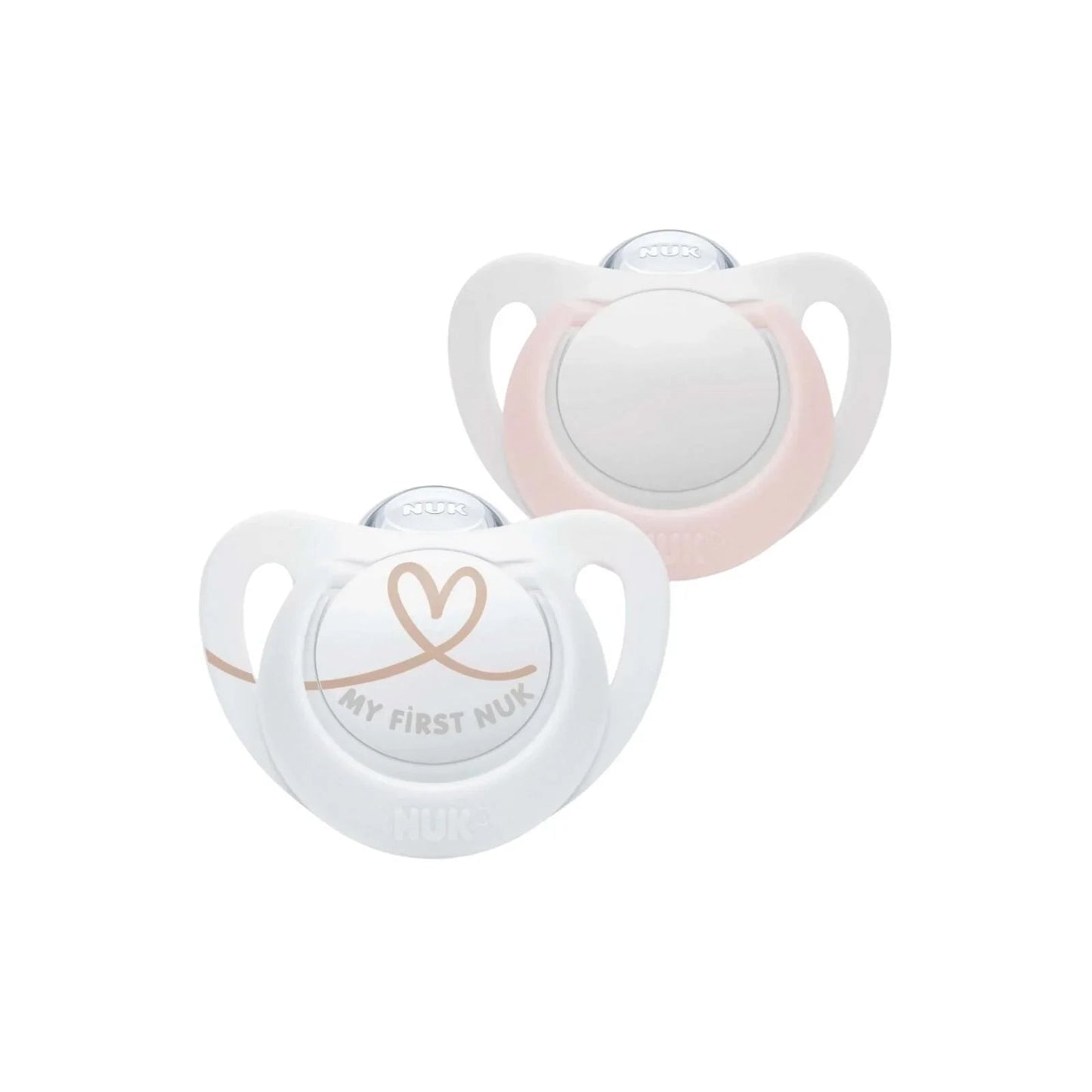 NUK Star Soother 0 - 2 months Pack of 2 - Pink - mezetto ebebek ebebek