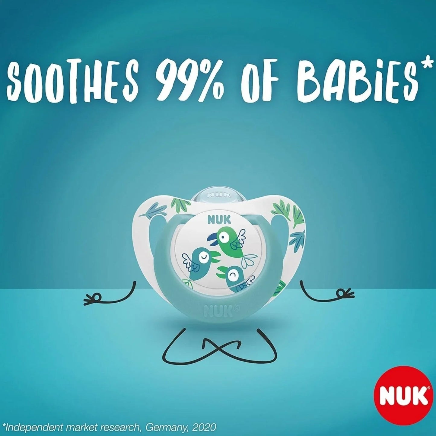 NUK Star Soother 18 - 36 months Pack of 2 - Blue - mezetto ebebek ebebek