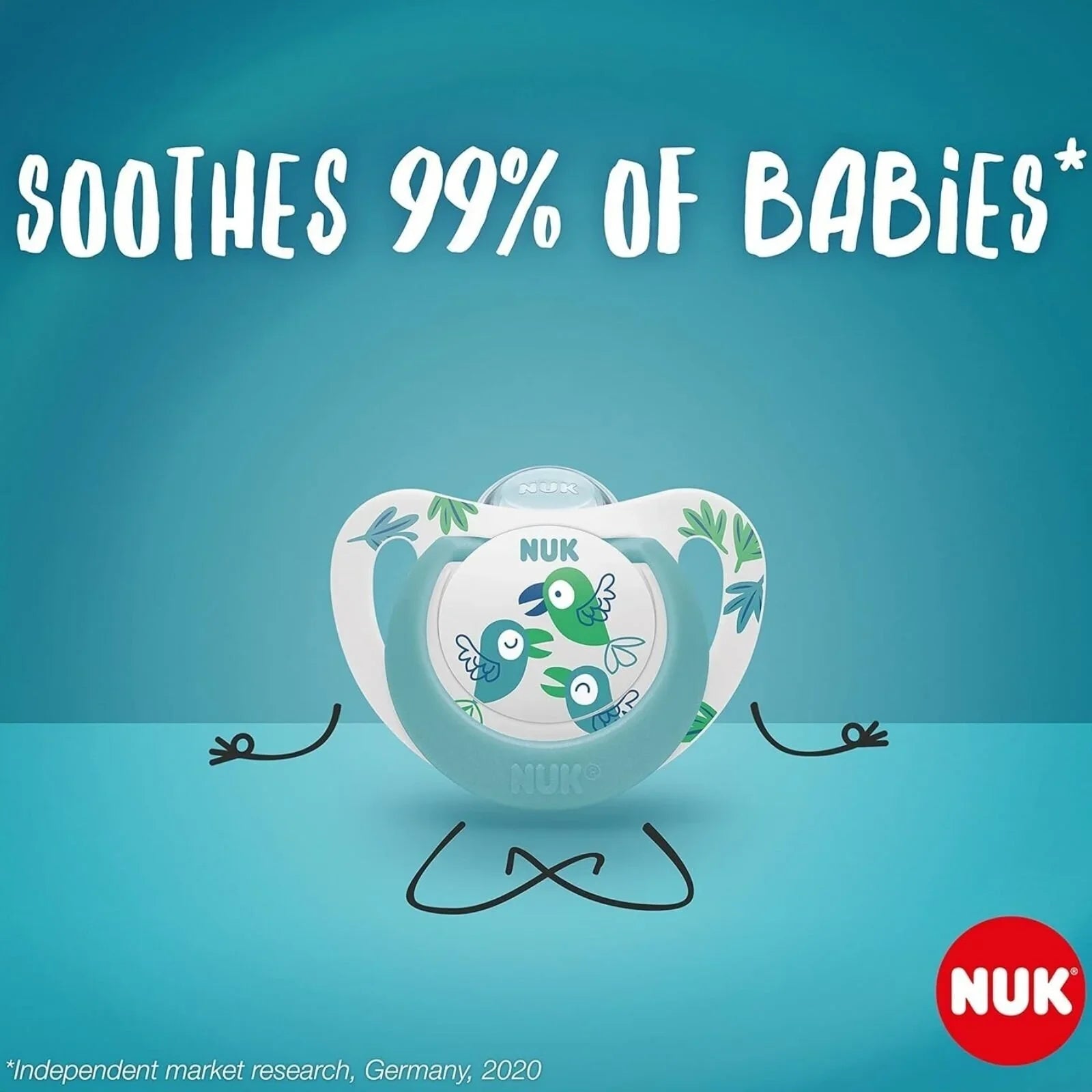 NUK Star Soother 18 - 36 months Pack of 2 - Blue - mezetto ebebek ebebek