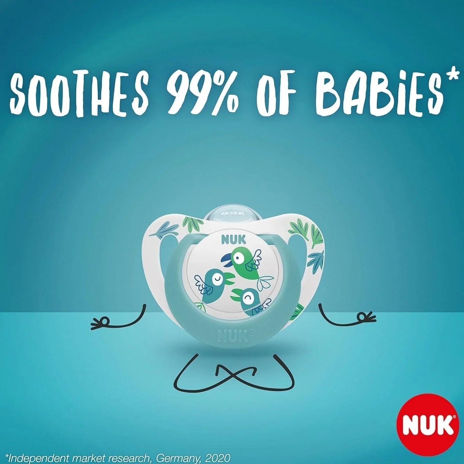 NUK Star Soother 18 - 36 months Pack of 2 - Red - mezetto ebebek ebebek