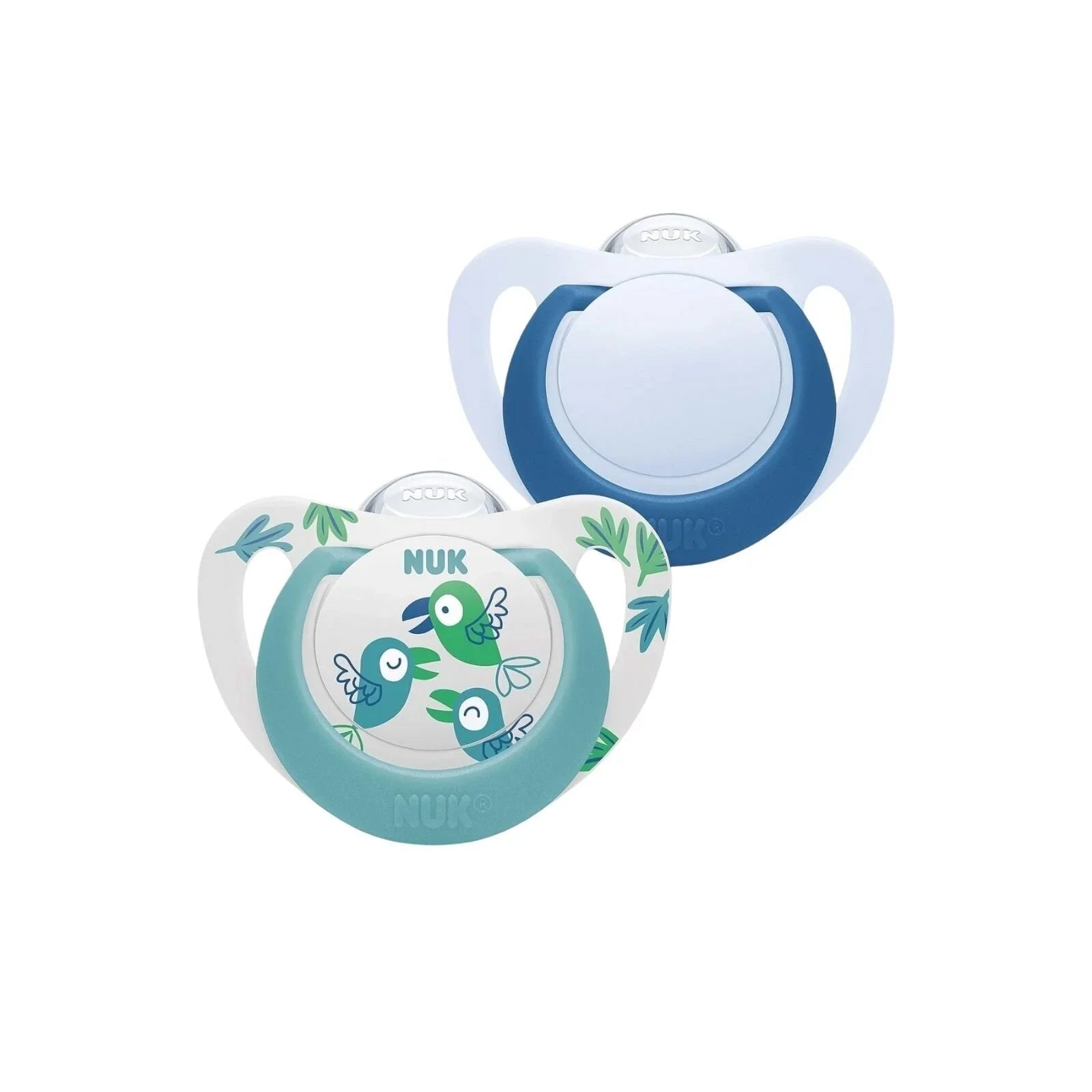 NUK Star Soother 6 - 18 months Pack of 2 - Blue - mezetto ebebek ebebek