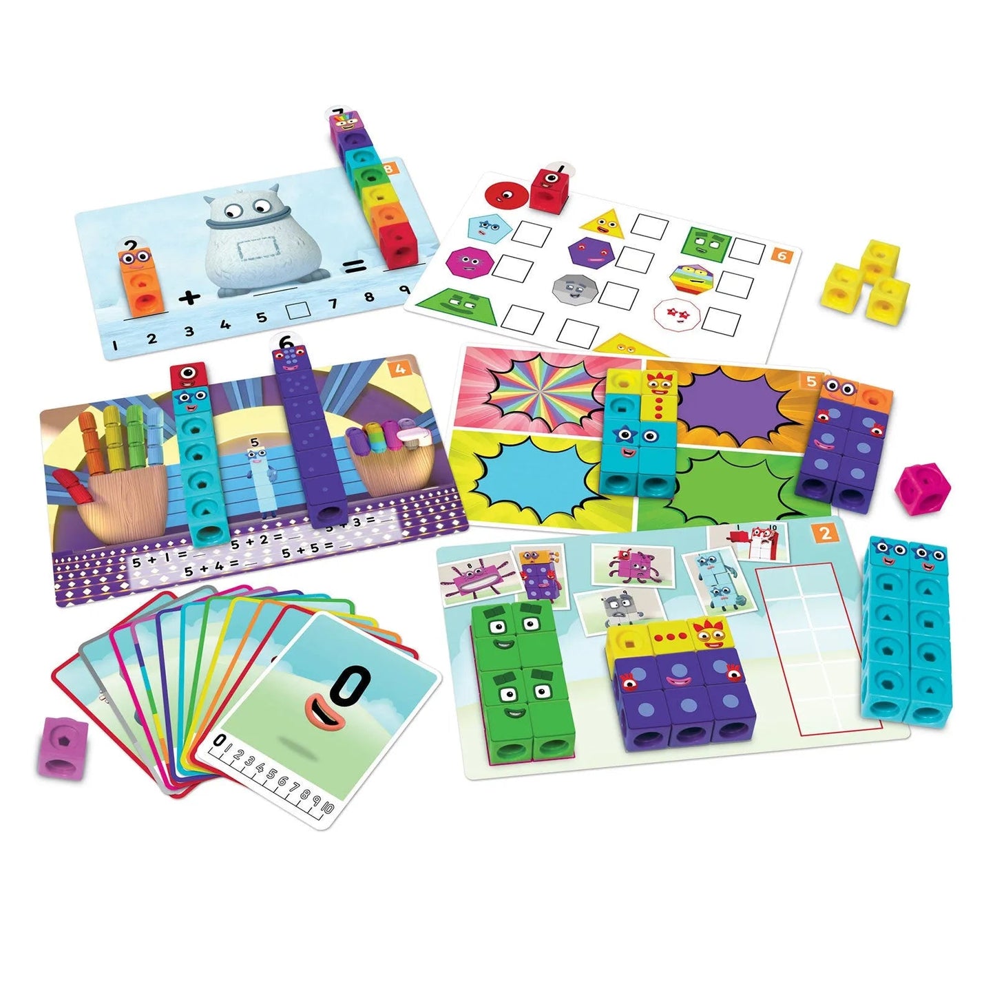 Numberblocks Mathlink Cubes Numberblocks 1 - 10 Set - mezetto ebebek ebebek