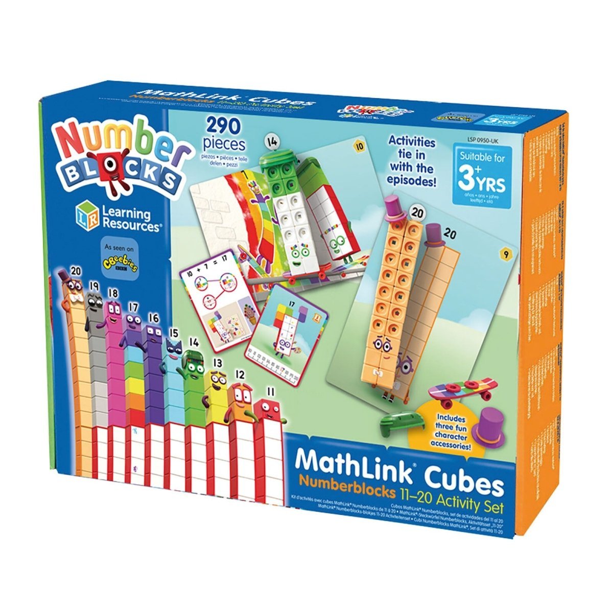 Numberblocks Mathlink Cubes Numberblocks 11 - 20 Set - mezetto ebebek ebebek