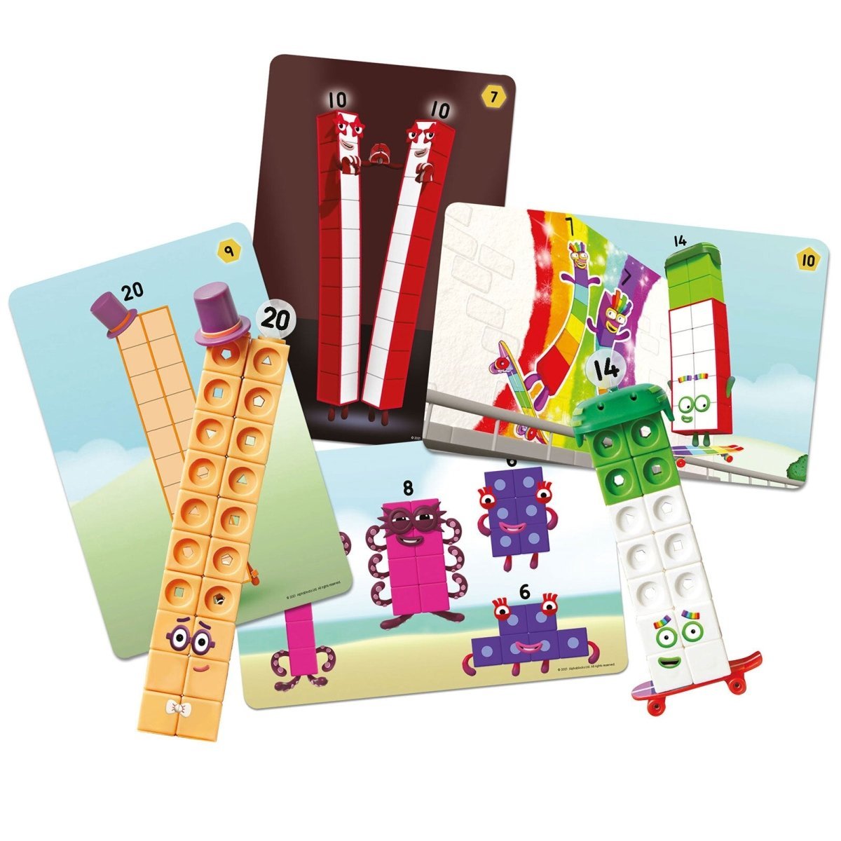 Numberblocks Mathlink Cubes Numberblocks 11 - 20 Set - mezetto ebebek ebebek