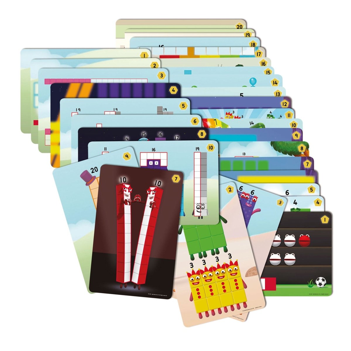 Numberblocks Mathlink Cubes Numberblocks 11 - 20 Set - mezetto ebebek ebebek