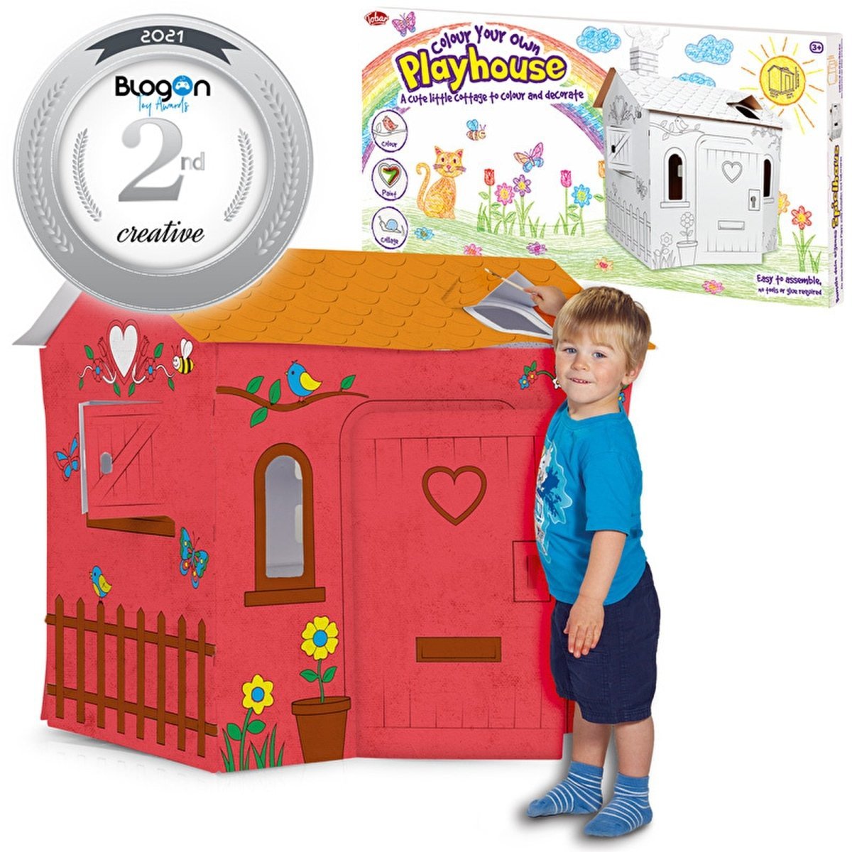One For Fun Colour Your Own Cardboard Playhouse - mezetto ebebek ebebek