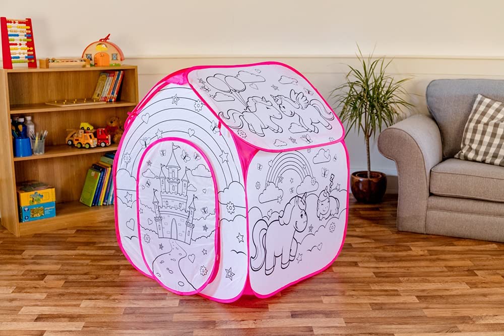 One For Fun Colour Your Own Play Tent - Unicorn - mezetto ebebek ebebek